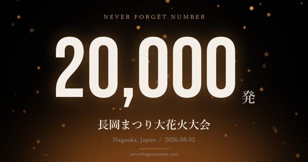 約20,000発 長岡まつり大花火大会